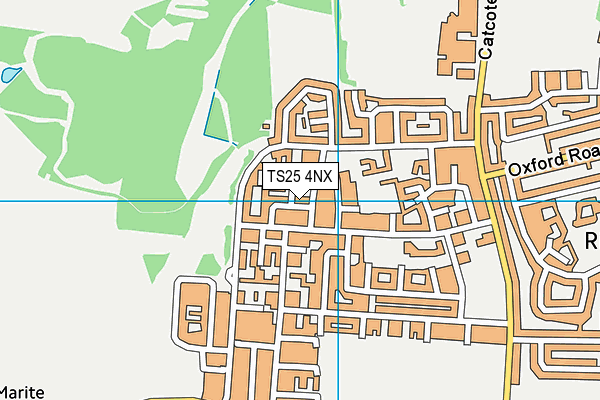 TS25 4NX map - OS VectorMap District (Ordnance Survey) TS25 4NX map - OS VectorMap District (Ordnance Survey)