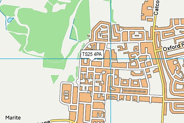 TS25 4PA map - OS VectorMap District (Ordnance Survey) TS25 4PA map - OS VectorMap District (Ordnance Survey)
