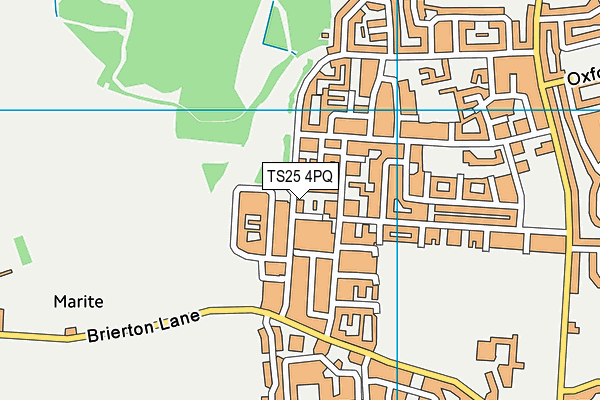 TS25 4PQ map - OS VectorMap District (Ordnance Survey) TS25 4PQ map - OS VectorMap District (Ordnance Survey)