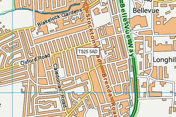 TS25 5AD maps, stats, and open data