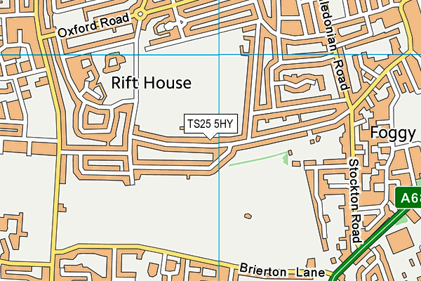 TS25 5HY map - OS VectorMap District (Ordnance Survey) TS25 5HY map - OS VectorMap District (Ordnance Survey)