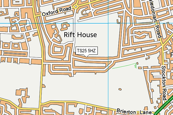TS25 5HZ map - OS VectorMap District (Ordnance Survey) TS25 5HZ map - OS VectorMap District (Ordnance Survey)