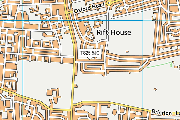 TS25 5JG map - OS VectorMap District (Ordnance Survey) TS25 5JG map - OS VectorMap District (Ordnance Survey)