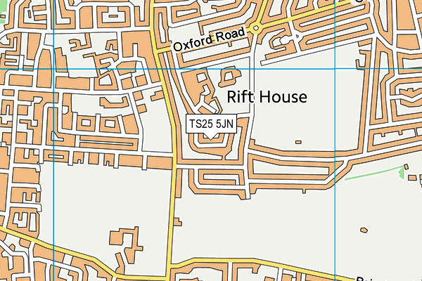 TS25 5JN map - OS VectorMap District (Ordnance Survey) TS25 5JN map - OS VectorMap District (Ordnance Survey)