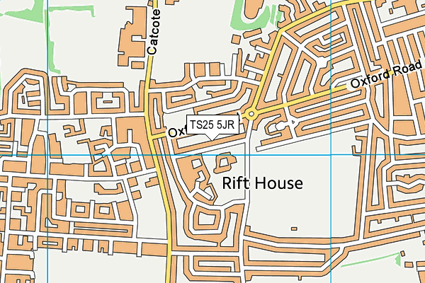 TS25 5JR map - OS VectorMap District (Ordnance Survey) TS25 5JR map - OS VectorMap District (Ordnance Survey)
