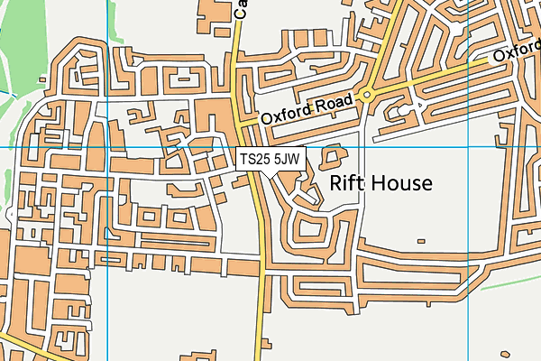 TS25 5JW map - OS VectorMap District (Ordnance Survey) TS25 5JW map - OS VectorMap District (Ordnance Survey)
