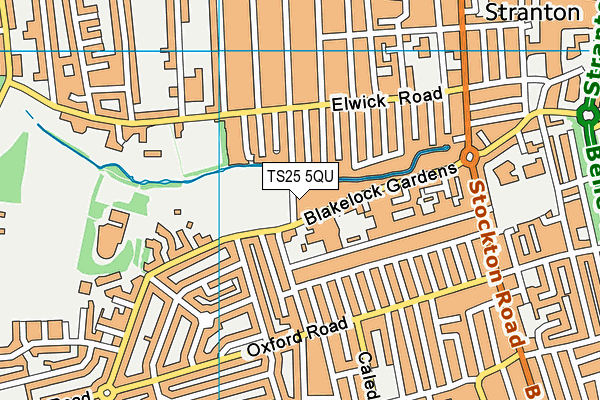 TS25 5QU map - OS VectorMap District (Ordnance Survey) TS25 5QU map - OS VectorMap District (Ordnance Survey)