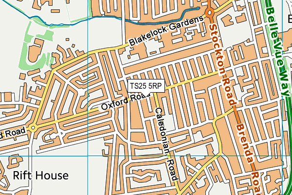 TS25 5RP map - OS VectorMap District (Ordnance Survey) TS25 5RP map - OS VectorMap District (Ordnance Survey)