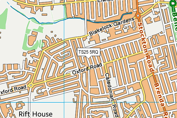 TS25 5RQ map - OS VectorMap District (Ordnance Survey) TS25 5RQ map - OS VectorMap District (Ordnance Survey)