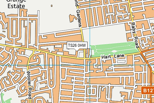 TS26 0HW map - OS VectorMap District (Ordnance Survey) TS26 0HW map - OS VectorMap District (Ordnance Survey)
