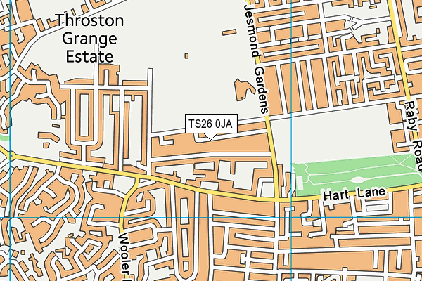 TS26 0JA map - OS VectorMap District (Ordnance Survey) TS26 0JA map - OS VectorMap District (Ordnance Survey)