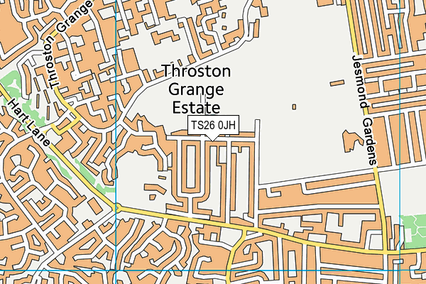 TS26 0JH map - OS VectorMap District (Ordnance Survey) TS26 0JH map - OS VectorMap District (Ordnance Survey)