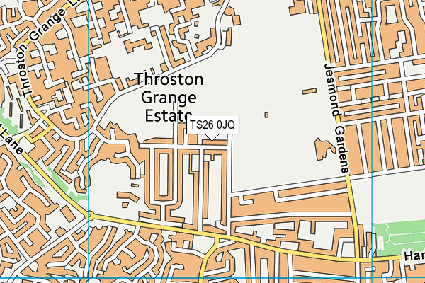 TS26 0JQ map - OS VectorMap District (Ordnance Survey) TS26 0JQ map - OS VectorMap District (Ordnance Survey)