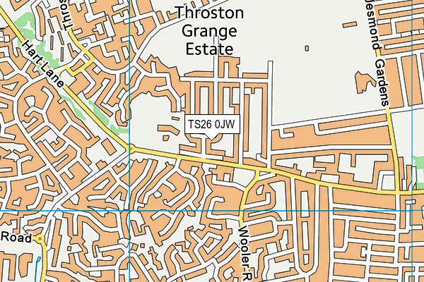 TS26 0JW map - OS VectorMap District (Ordnance Survey) TS26 0JW map - OS VectorMap District (Ordnance Survey)