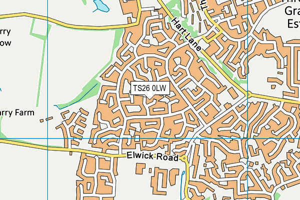 TS26 0LW map - OS VectorMap District (Ordnance Survey) TS26 0LW map - OS VectorMap District (Ordnance Survey)