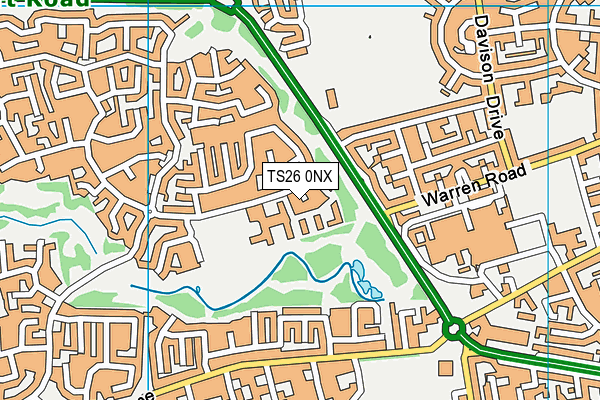 TS26 0NX map - OS VectorMap District (Ordnance Survey) TS26 0NX map - OS VectorMap District (Ordnance Survey)