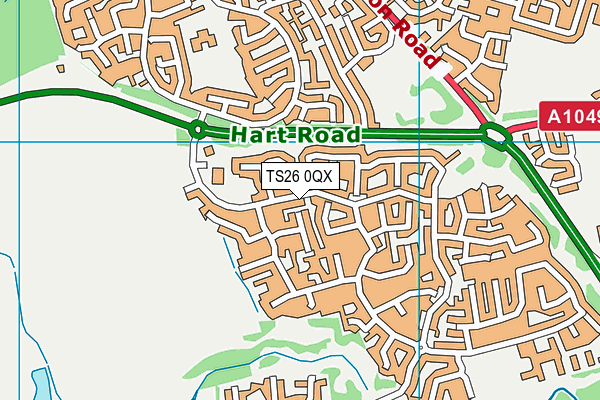 TS26 0QX map - OS VectorMap District (Ordnance Survey) TS26 0QX map - OS VectorMap District (Ordnance Survey)