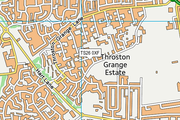 TS26 0XF map - OS VectorMap District (Ordnance Survey) TS26 0XF map - OS VectorMap District (Ordnance Survey)