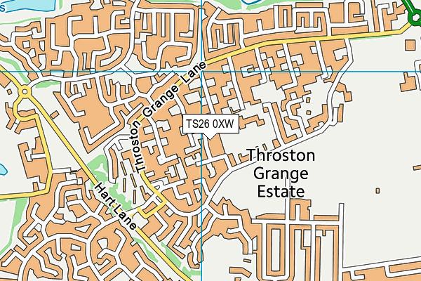 TS26 0XW map - OS VectorMap District (Ordnance Survey) TS26 0XW map - OS VectorMap District (Ordnance Survey)