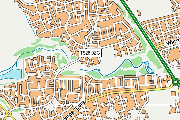 TS26 0ZG map - OS VectorMap District (Ordnance Survey) TS26 0ZG map - OS VectorMap District (Ordnance Survey)