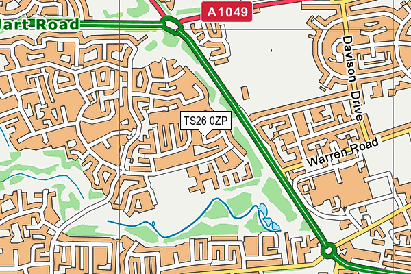 TS26 0ZP map - OS VectorMap District (Ordnance Survey) TS26 0ZP map - OS VectorMap District (Ordnance Survey)