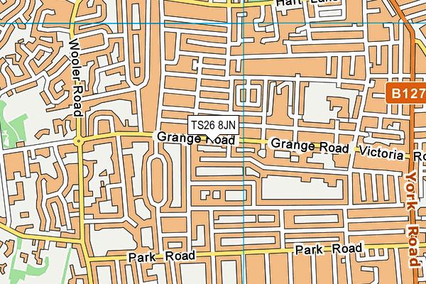 TS26 8JN map - OS VectorMap District (Ordnance Survey) TS26 8JN map - OS VectorMap District (Ordnance Survey)