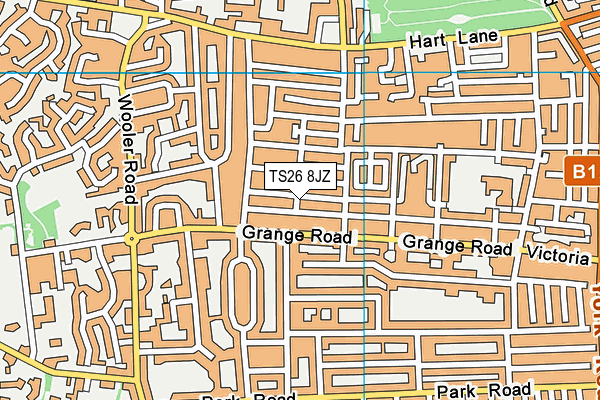 TS26 8JZ map - OS VectorMap District (Ordnance Survey) TS26 8JZ map - OS VectorMap District (Ordnance Survey)
