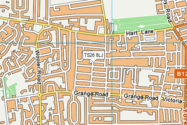 TS26 8LJ map - OS VectorMap District (Ordnance Survey) TS26 8LJ map - OS VectorMap District (Ordnance Survey)