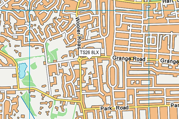 TS26 8LX map - OS VectorMap District (Ordnance Survey) TS26 8LX map - OS VectorMap District (Ordnance Survey)