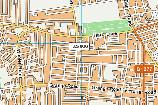 TS26 8QG map - OS VectorMap District (Ordnance Survey) TS26 8QG map - OS VectorMap District (Ordnance Survey)