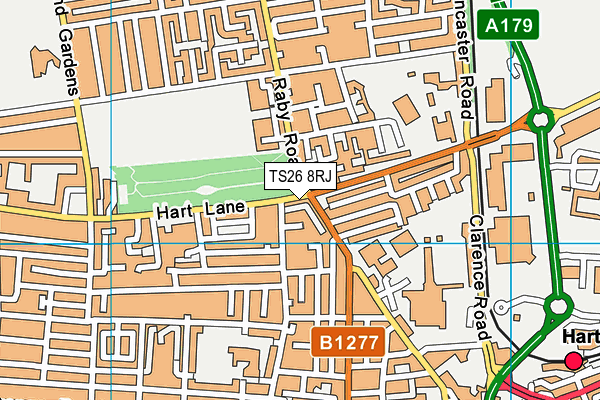TS26 8RJ map - OS VectorMap District (Ordnance Survey) TS26 8RJ map - OS VectorMap District (Ordnance Survey)