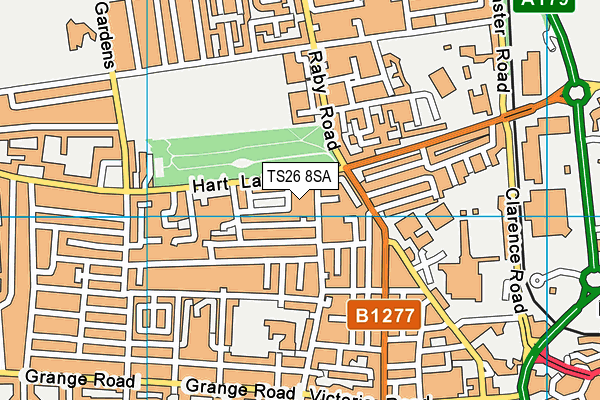 TS26 8SA map - OS VectorMap District (Ordnance Survey) TS26 8SA map - OS VectorMap District (Ordnance Survey)
