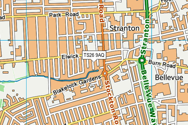 TS26 9AQ map - OS VectorMap District (Ordnance Survey) TS26 9AQ map - OS VectorMap District (Ordnance Survey)