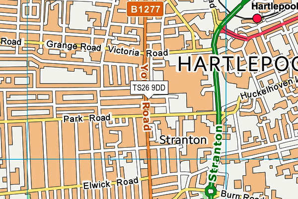 TS26 9DD map - OS VectorMap District (Ordnance Survey) TS26 9DD map - OS VectorMap District (Ordnance Survey)