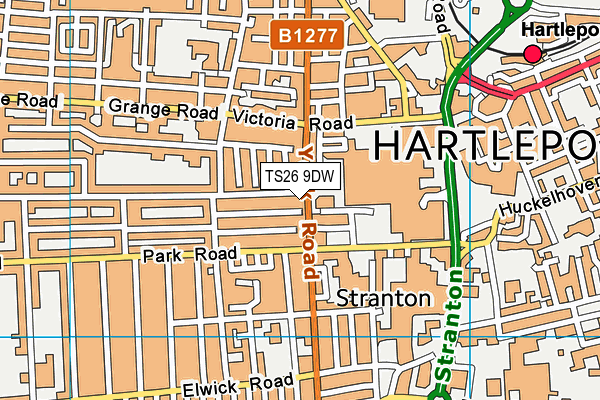 TS26 9DW map - OS VectorMap District (Ordnance Survey) TS26 9DW map - OS VectorMap District (Ordnance Survey)