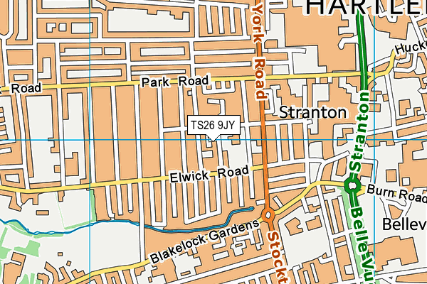 TS26 9JY map - OS VectorMap District (Ordnance Survey) TS26 9JY map - OS VectorMap District (Ordnance Survey)