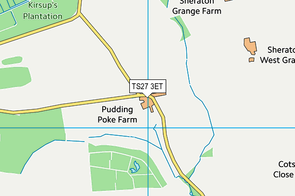 TS27 3ET map - OS VectorMap District (Ordnance Survey) TS27 3ET map - OS VectorMap District (Ordnance Survey)