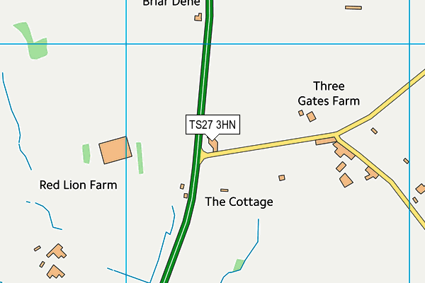 TS27 3HN map - OS VectorMap District (Ordnance Survey) TS27 3HN map - OS VectorMap District (Ordnance Survey)