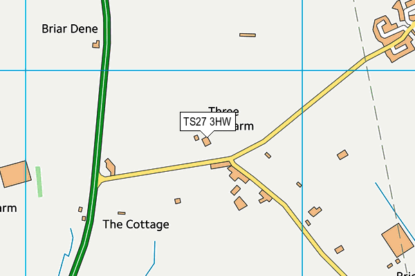 TS27 3HW map - OS VectorMap District (Ordnance Survey) TS27 3HW map - OS VectorMap District (Ordnance Survey)