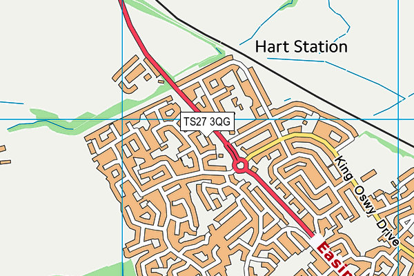 TS27 3QG map - OS VectorMap District (Ordnance Survey) TS27 3QG map - OS VectorMap District (Ordnance Survey)