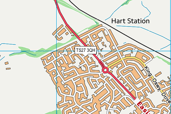TS27 3QH map - OS VectorMap District (Ordnance Survey) TS27 3QH map - OS VectorMap District (Ordnance Survey)