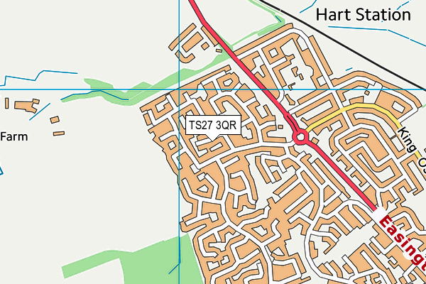 TS27 3QR map - OS VectorMap District (Ordnance Survey) TS27 3QR map - OS VectorMap District (Ordnance Survey)