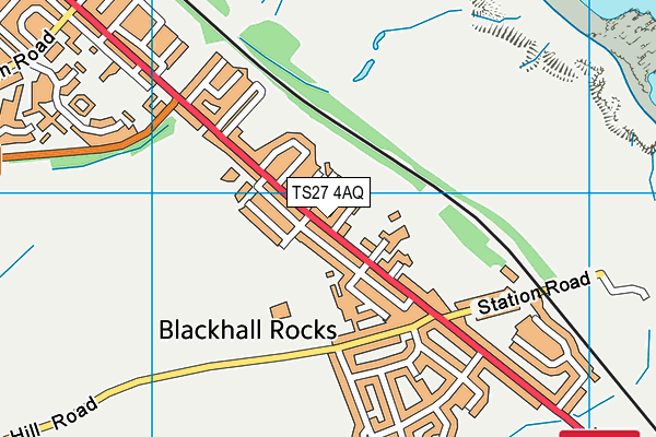 TS27 4AQ map - OS VectorMap District (Ordnance Survey)