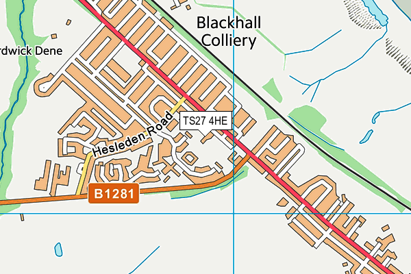 TS27 4HE map - OS VectorMap District (Ordnance Survey) TS27 4HE map - OS VectorMap District (Ordnance Survey)