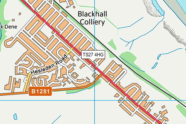 TS27 4HG map - OS VectorMap District (Ordnance Survey) TS27 4HG map - OS VectorMap District (Ordnance Survey)