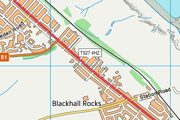 TS27 4HZ map - OS VectorMap District (Ordnance Survey) TS27 4HZ map - OS VectorMap District (Ordnance Survey)