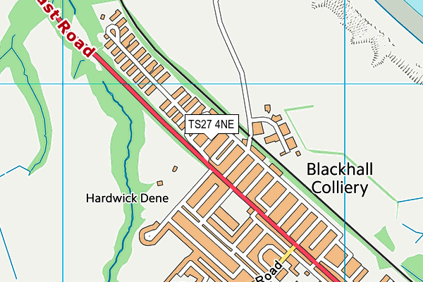 TS27 4NE map - OS VectorMap District (Ordnance Survey) TS27 4NE map - OS VectorMap District (Ordnance Survey)