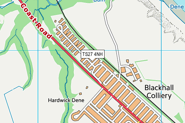 TS27 4NH map - OS VectorMap District (Ordnance Survey) TS27 4NH map - OS VectorMap District (Ordnance Survey)
