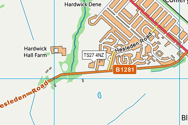 TS27 4NZ map - OS VectorMap District (Ordnance Survey) TS27 4NZ map - OS VectorMap District (Ordnance Survey)