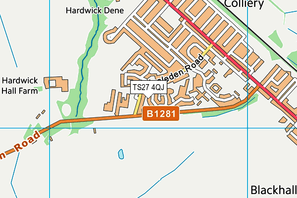 TS27 4QJ map - OS VectorMap District (Ordnance Survey) TS27 4QJ map - OS VectorMap District (Ordnance Survey)